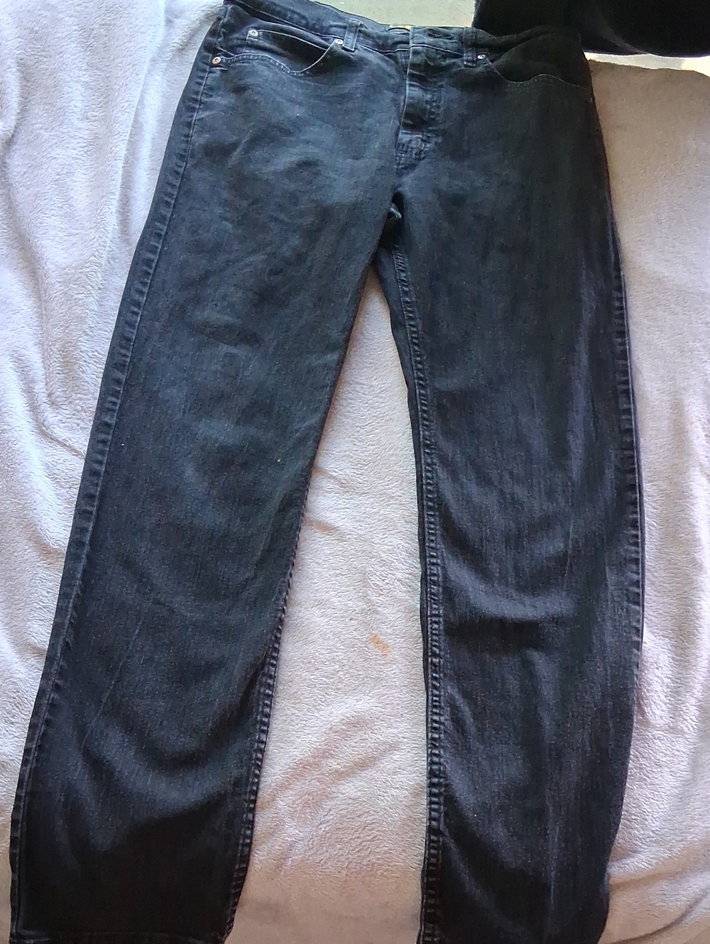 Lee Men's Straight Jeans in Black Denim